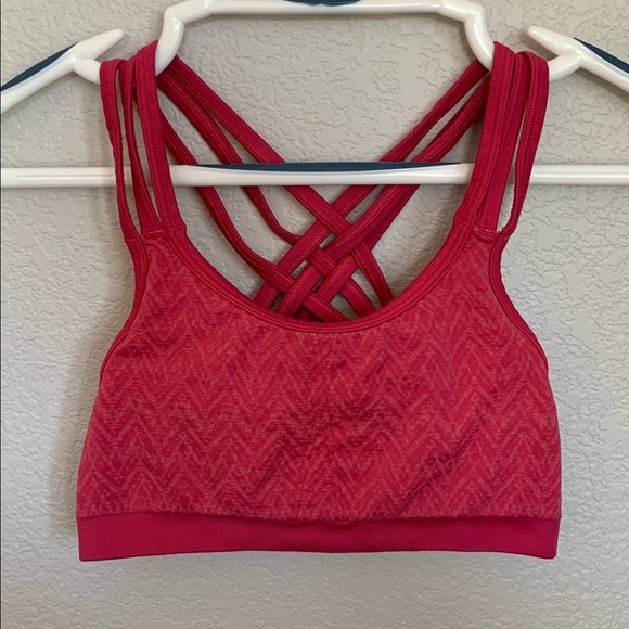 Athleta Other - Athleta Strappy Sports Bra, size S, Coral color